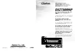 Предварительный просмотр 1 страницы Clarion dxz738rmp Owner'S Manual