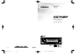 Preview for 1 page of Clarion DXZ746MP Owner'S Manual