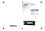 Preview for 1 page of Clarion DXZ755MC Owner'S Manual