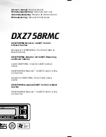 Предварительный просмотр 1 страницы Clarion DXZ758RMC (Italian) Istruzioni Per L'Uso