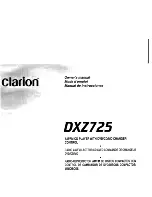 Preview for 1 page of Clarion DXZ7ZS Owner'S Manual