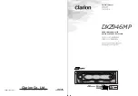 Clarion DXZ946MP Owner'S Manual предпросмотр