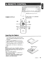 Предварительный просмотр 11 страницы Clarion DXZB6SMP Owner'S Manual