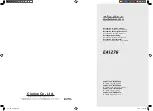 Clarion EA1276 (Spanish) Installation & Owner'S Manual preview