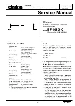 Preview for 1 page of Clarion EF-1080I-C Service Manual