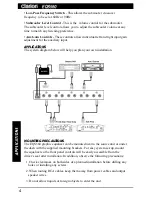 Preview for 4 page of Clarion EQS560 Operating & Installation Manual