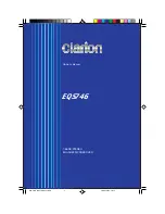 Clarion EQS746 Owner'S Manual preview