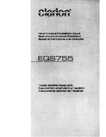 Preview for 1 page of Clarion EQS755 Owner'S Manual & Installation Manual