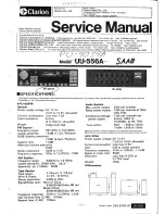 Clarion EU-328A Service Manual предпросмотр