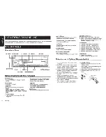 Предварительный просмотр 4 страницы Clarion FZ105 Owner'S Manual