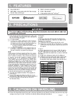 Preview for 3 page of Clarion FZ105BT Owner'S Manual And Installation Instructions