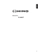 Clarion Hino PJ-4605T Manual preview