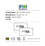 Preview for 2 page of Clarion HMSL-0104K3 Quick Start Manual