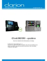 Clarion iClock 560 Instructions Manual preview