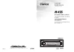 Предварительный просмотр 1 страницы Clarion M455 Owner'S Manual