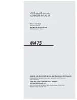 Preview for 1 page of Clarion M475 Ower'S Manual