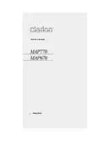 Clarion MAP670 Owner'S Manual preview