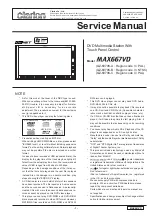 Предварительный просмотр 1 страницы Clarion MAX667VD Service Manual