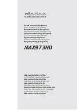 Preview for 1 page of Clarion MAX973HD Owner'S Manual