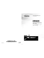 Preview for 1 page of Clarion MC-12X Owners & Installation Manual