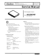 Предварительный просмотр 3 страницы Clarion NAX963HD Service Manual