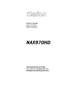 Preview for 1 page of Clarion NAX970HD  NAX970HD NAX970HD Owner'S Manual