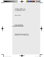 Clarion NX403A Owner'S Manual preview