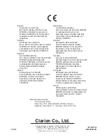 Preview for 71 page of Clarion NX509E Owner'S Manual & Installation Instructions