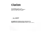 Предварительный просмотр 63 страницы Clarion NX807 Owner'S Manual