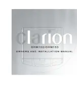 Clarion OHM102 Owners And Installation Manual preview