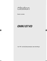 Clarion OHM107VD Owner'S Manual preview