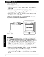 Предварительный просмотр 4 страницы Clarion OHM641 Owner'S Manual