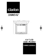 Clarion OHM642 Owner'S Manual preview