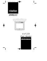 Предварительный просмотр 1 страницы Clarion OHM643 Owner'S Manual