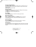 Preview for 11 page of Clarion OHMD74 Owners And Installation Manual