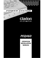 Preview for 1 page of Clarion PEQ460 Operating & Installation Manual