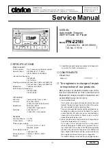 Clarion PN-2218I Service Manual preview