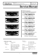 Предварительный просмотр 1 страницы Clarion PN-2940S-A Service Manual