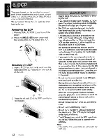 Предварительный просмотр 12 страницы Clarion ProAudio DXZ925 Owner'S Manual