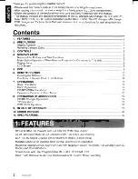 Предварительный просмотр 2 страницы Clarion ProAudio DXZB35MP Owner'S Manual