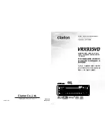 Предварительный просмотр 1 страницы Clarion ProAudio VRX 935VD  VRX935VD VRX935VD Owners & Installation Manual