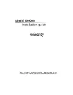 Clarion ProSecurity SR9000 Installation Manual preview