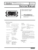 Clarion PS-2808K-A Service Manual предпросмотр