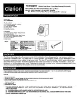 Preview for 1 page of Clarion PSWGMTK User Manual