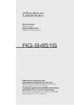 Preview for 1 page of Clarion RG-9451S Owner'S Manual