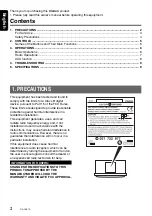 Предварительный просмотр 2 страницы Clarion RG-9451S Owner'S Manual