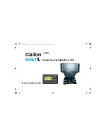 Clarion SIRCR Installation Manual preview