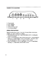 Предварительный просмотр 4 страницы Clarion TTX005 Owner'S Manual