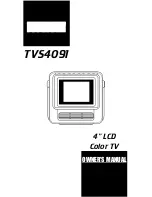 Предварительный просмотр 1 страницы Clarion TVS4091 Owner'S Manual