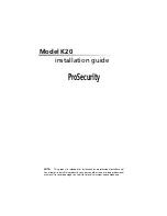 Preview for 1 page of Clarion UNGO PRO SECURITY K20 Installation Manual